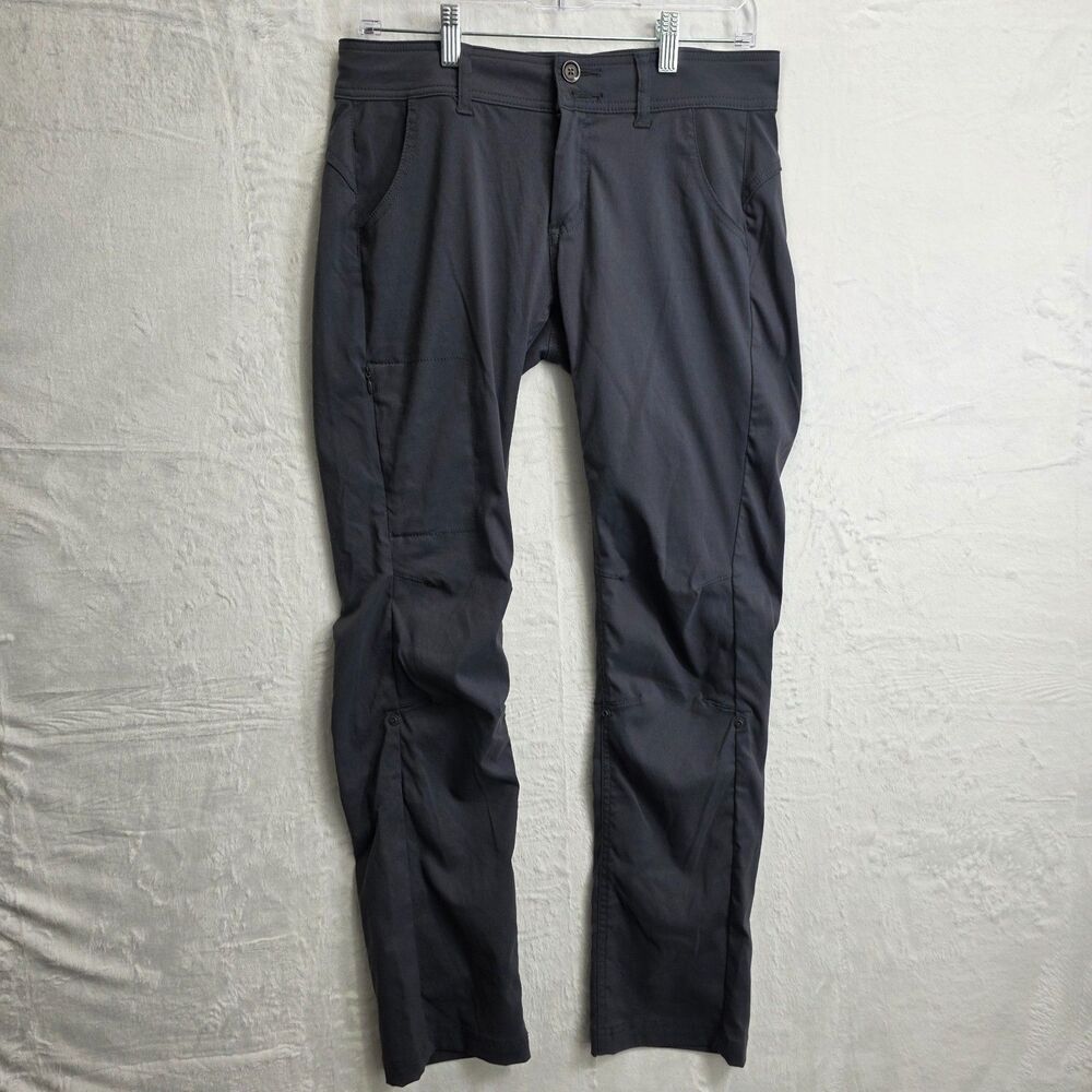 prAna Women's Size 4 Gray Hiking Pants Roll Up Off Hiking Outdoor